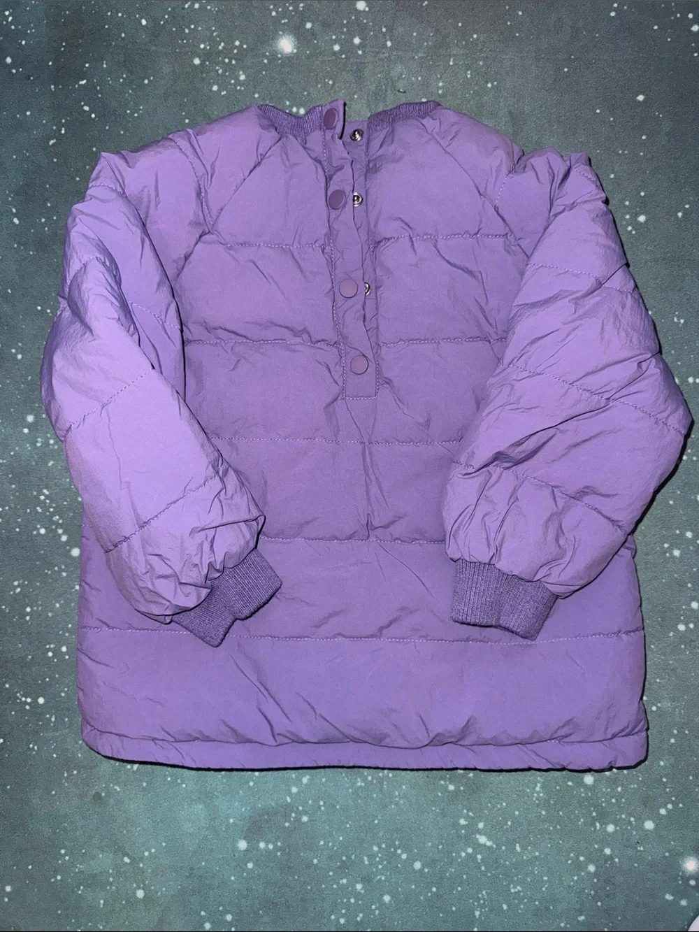 Girls Zara Lavender Quilted Puffer Top / Jacket and pants set 4 5 new
